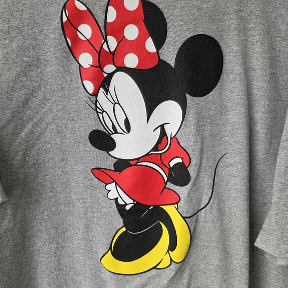 Disney Gray Tee with Minnie Mouse Graphic - Picture 2 of 4